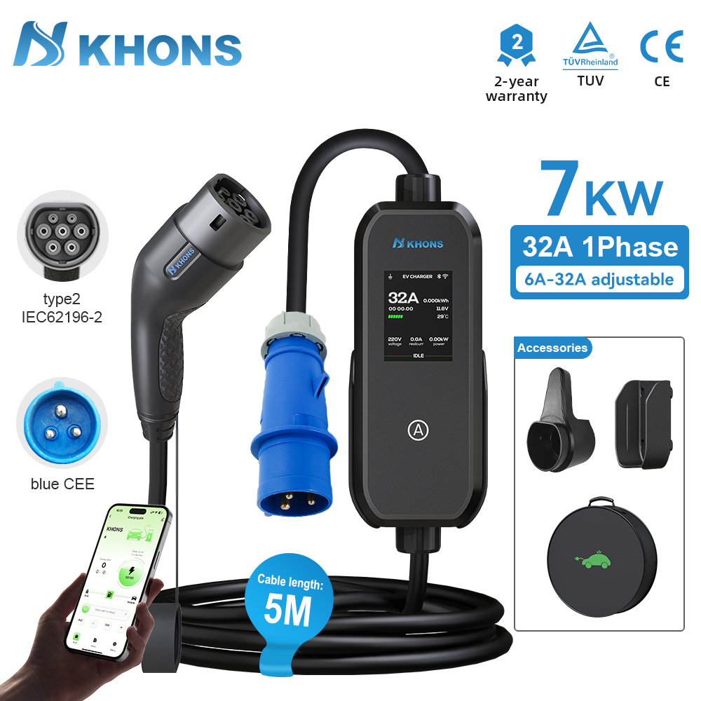Pc Gaming Handheld Console - Khons 7kW Type2 EV Charger 32A