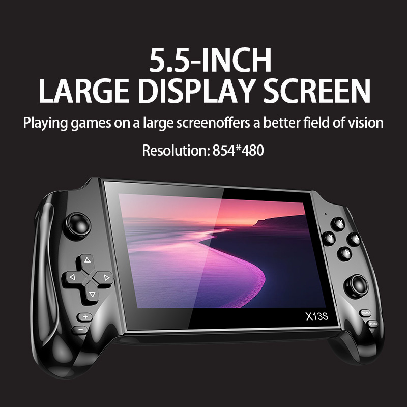 Gaming Console Tower - X13S Retro Handheld Game Console, 5.5-inch