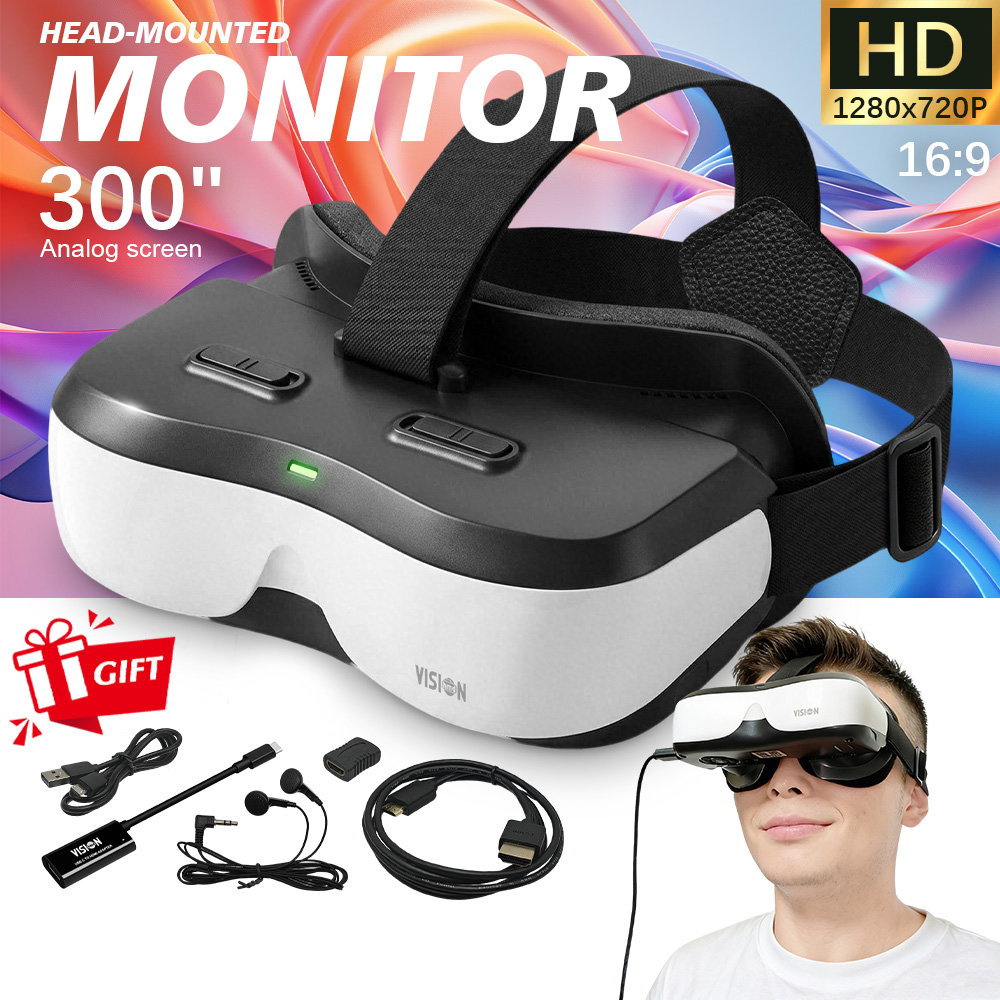 Pc Gaming Handheld Console - Portable Head Mounted Display HDMI Type-C,