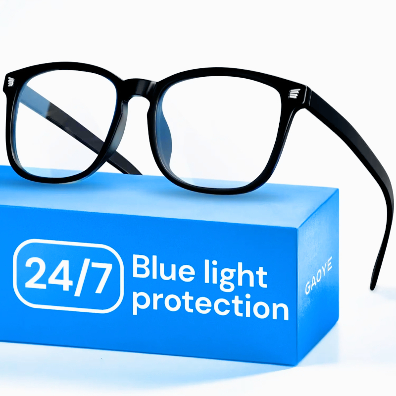 Gaming Glasses Uv - Black Blue Light Glasses for Computer