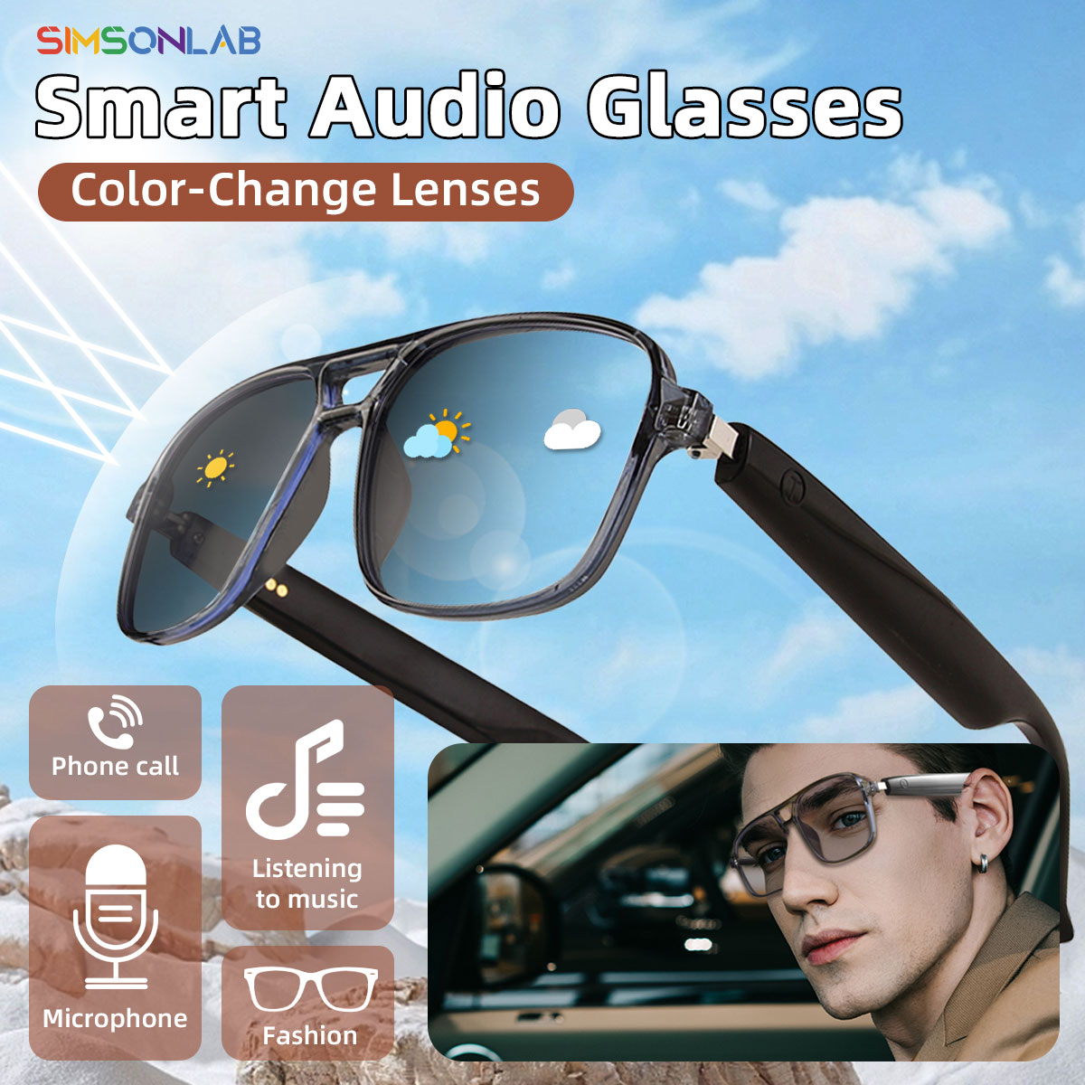 Gaming Glasses Uv - 2025 NEW Smart Glasses Ai Voice