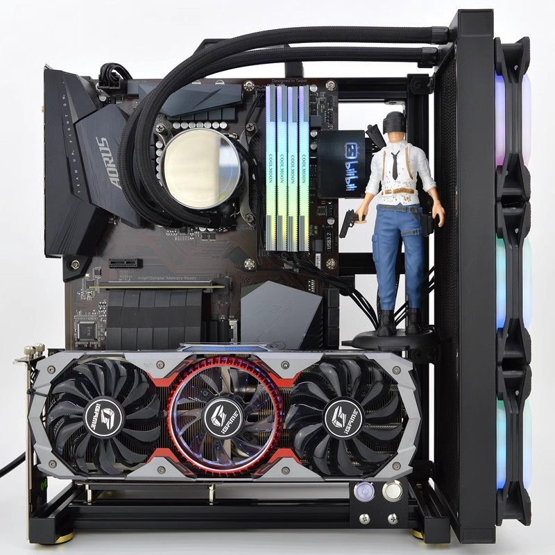 MOD ATX Open PC Case Frame For - Gaming Console Tower 评论和价格
