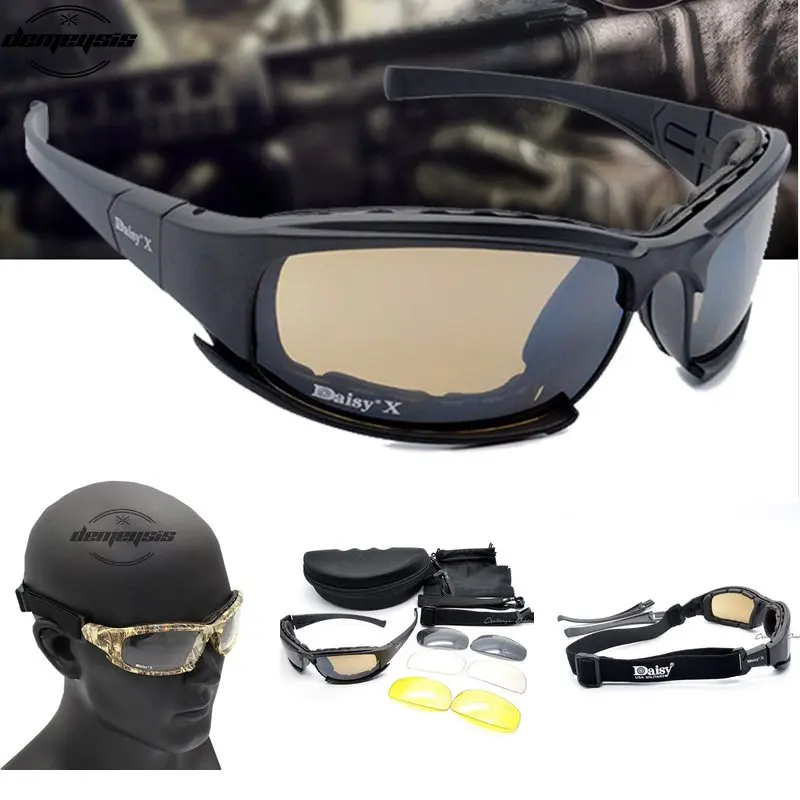 Daisy Tactical Goggles Sunglas - Gaming Glasses Uv 评论和价格