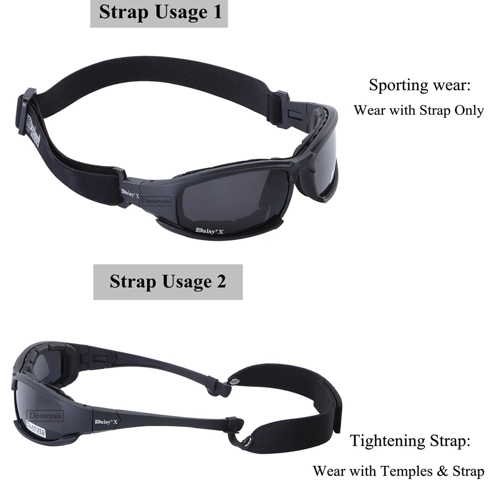 Daisy Tactical Goggles Sunglas - Gaming Glasses Uv 评论和价格