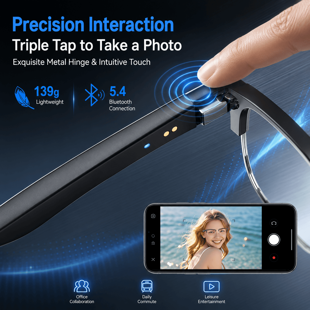AIMB V2 Smart Bluetooth Glasse - Gaming Glasses Uv 评论和价格