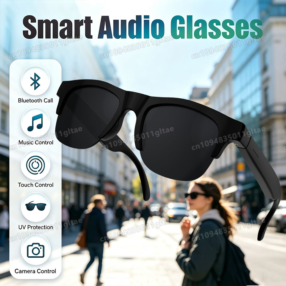 NEW Smart Glasses V5.3 Bluetoo - Headset Gaming Console 评论和价格