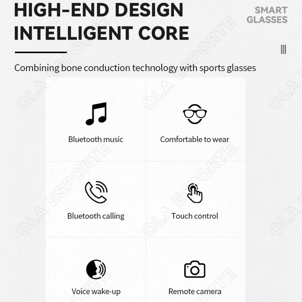 NEW Smart Glasses V5.3 Bluetoo - Headset Gaming Console 评论和价格