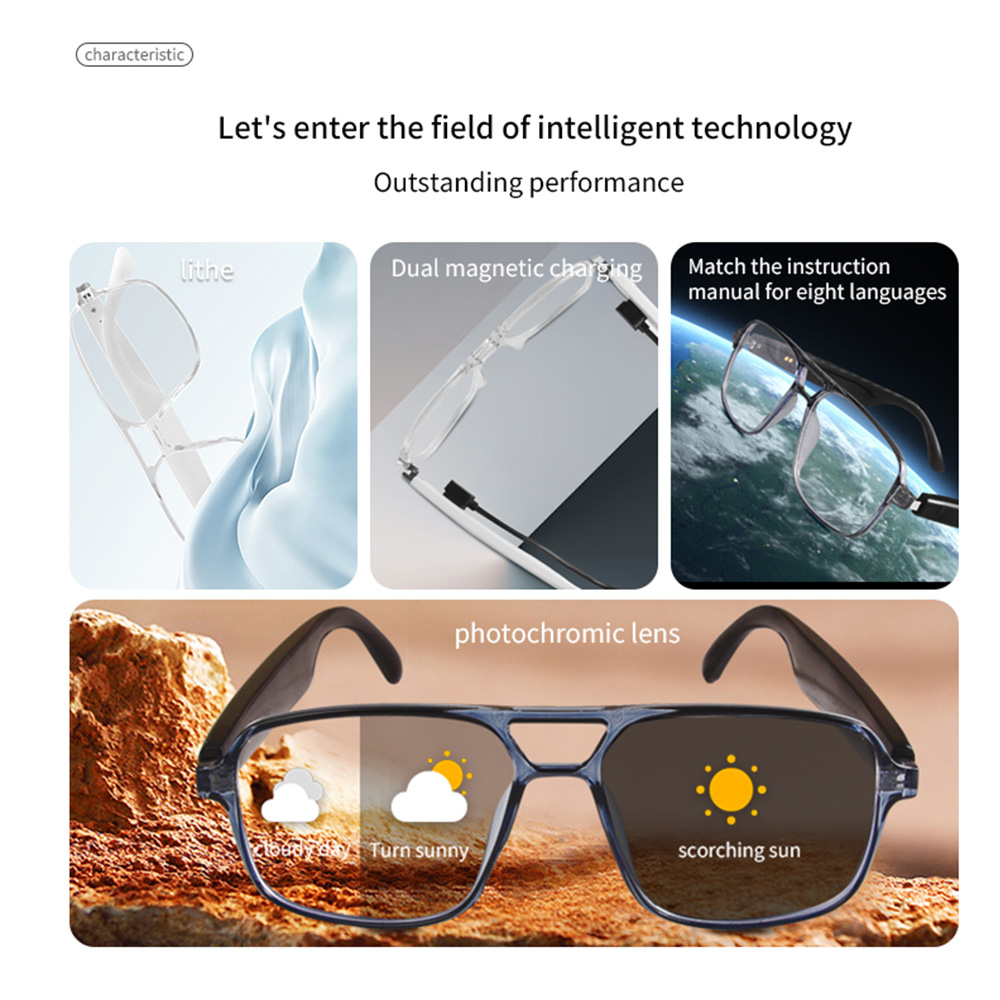 2025 NEW Smart Glasses Ai Voic - Gaming Glasses Uv 评论和价格