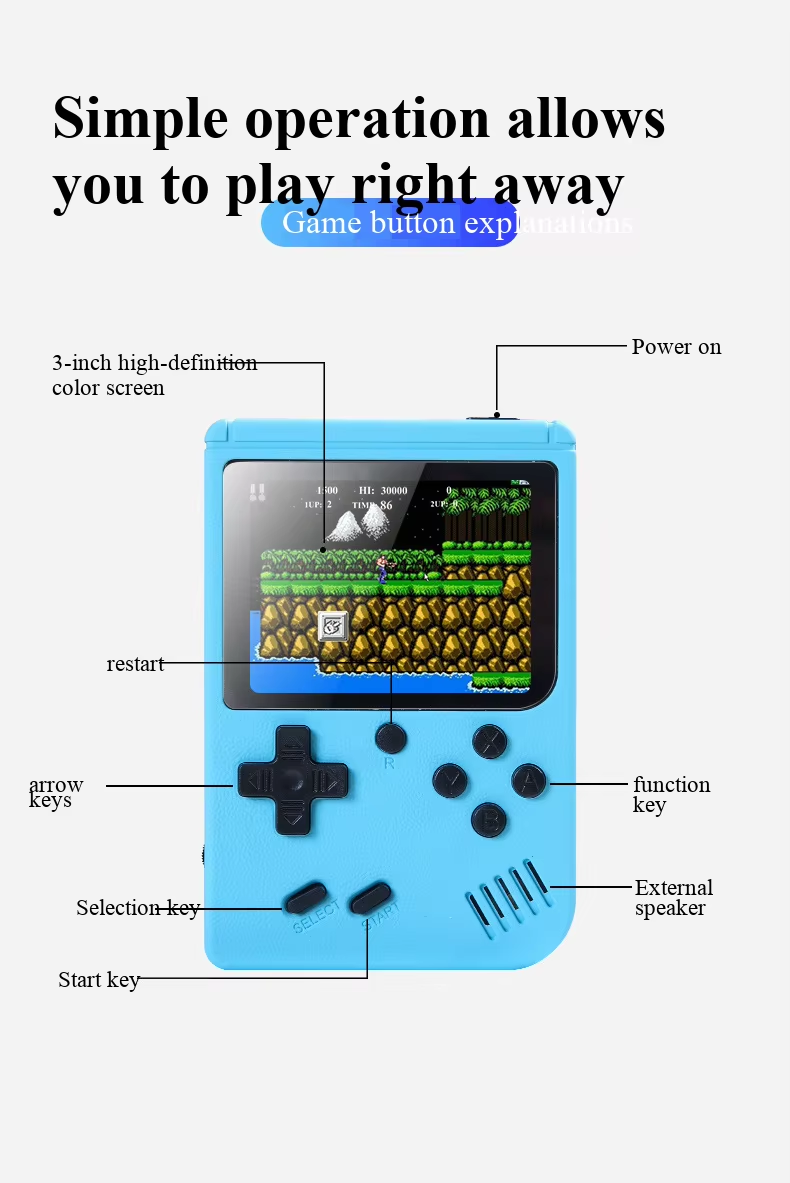400 In 1 MINI Games Handheld G - Gaming Console Sale 评论和价格