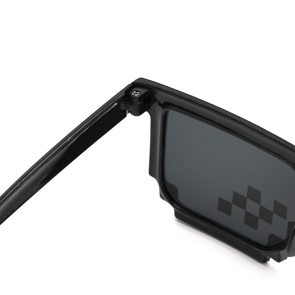 Funny Pixelated Mosaic Glasses - Gaming Glasses Uv 评论和价格