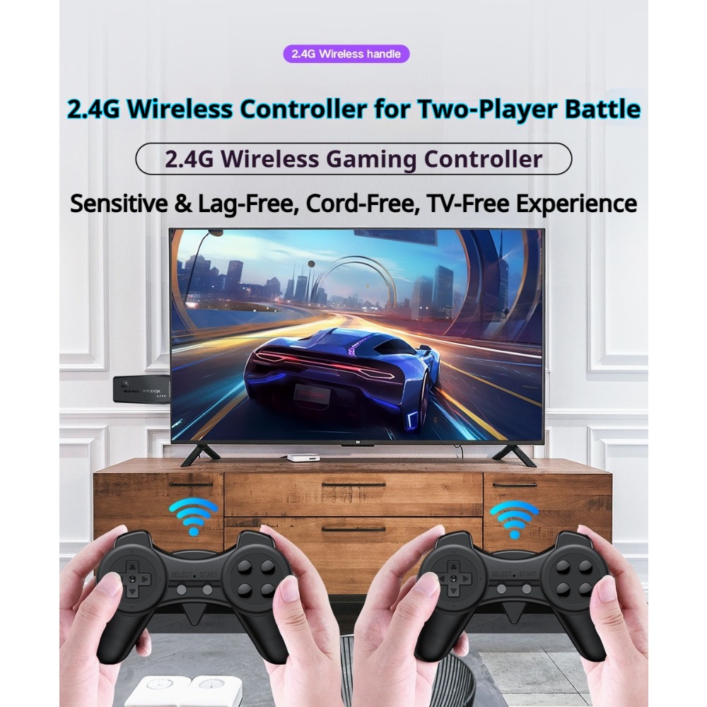 Portable 4K Retro Game Stick C - Gaming Console Sale 评论和价格