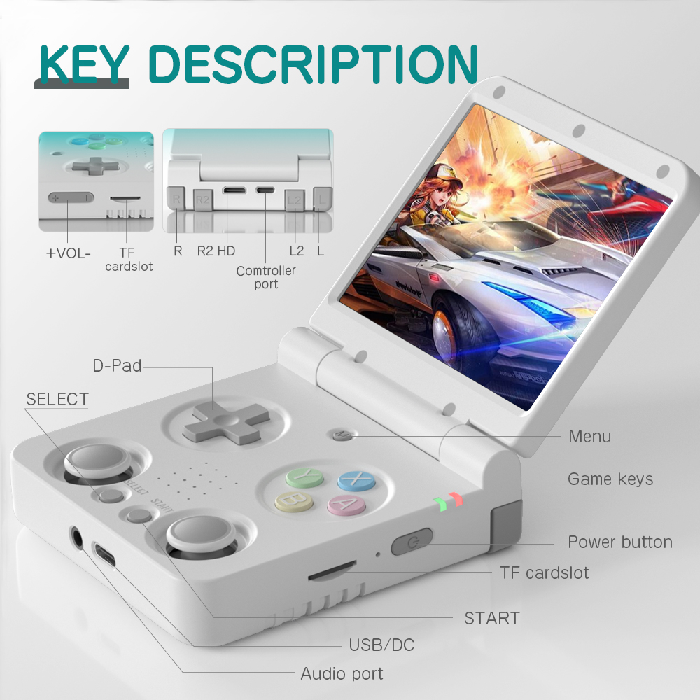 MIYOO Flip V2 Handheld Game Pl - Gaming Console Tower 评论和价格