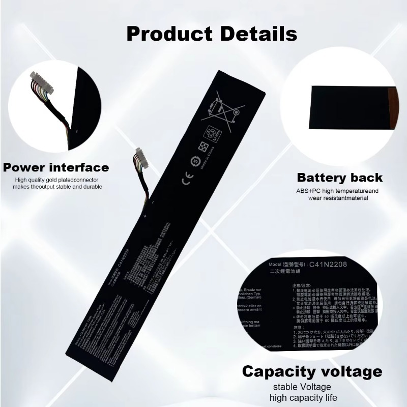 C41N2208 80Wh/74Wh/57Wh Gaming - Gaming Console Asus Rog 评论和价格