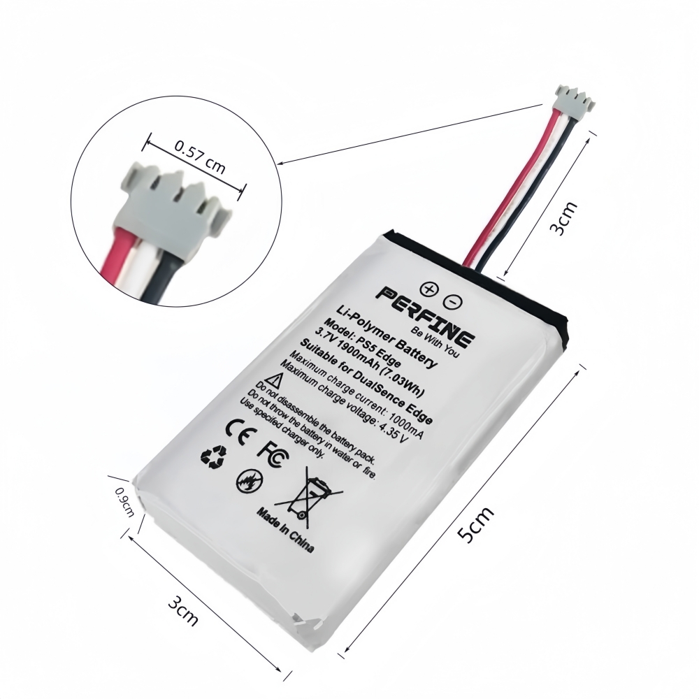 Perfine 1900mAh 2pcs Batteries - Sony Controller Dualsense Edge 评论和价格