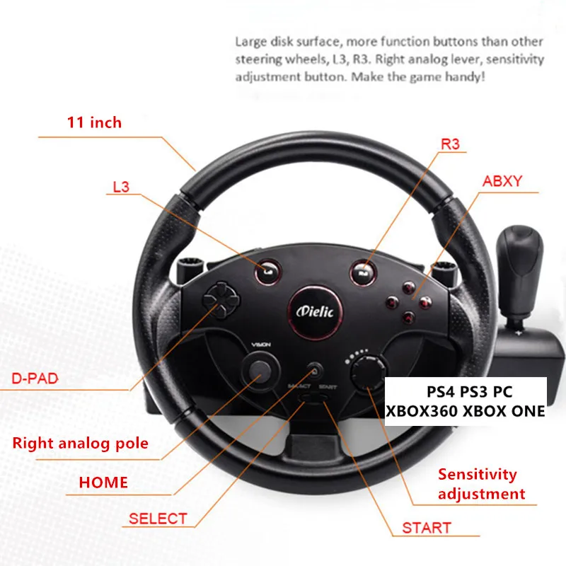 PS 4 3 PC Racing Game Steering - Gaming Console Car 评论和价格